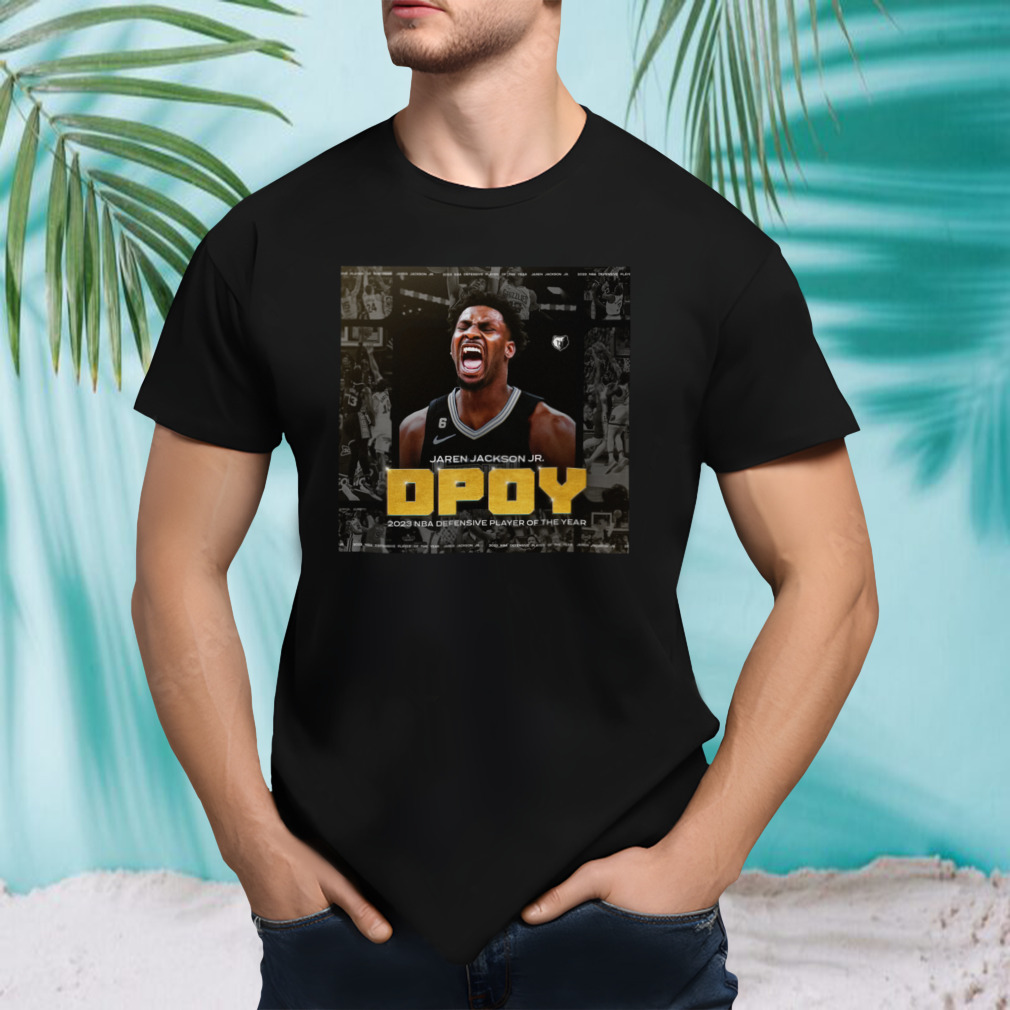 Jaren Jackson Jr Dpoy 2023 Nba Defensive Player Of The Year Poster T-Shirt