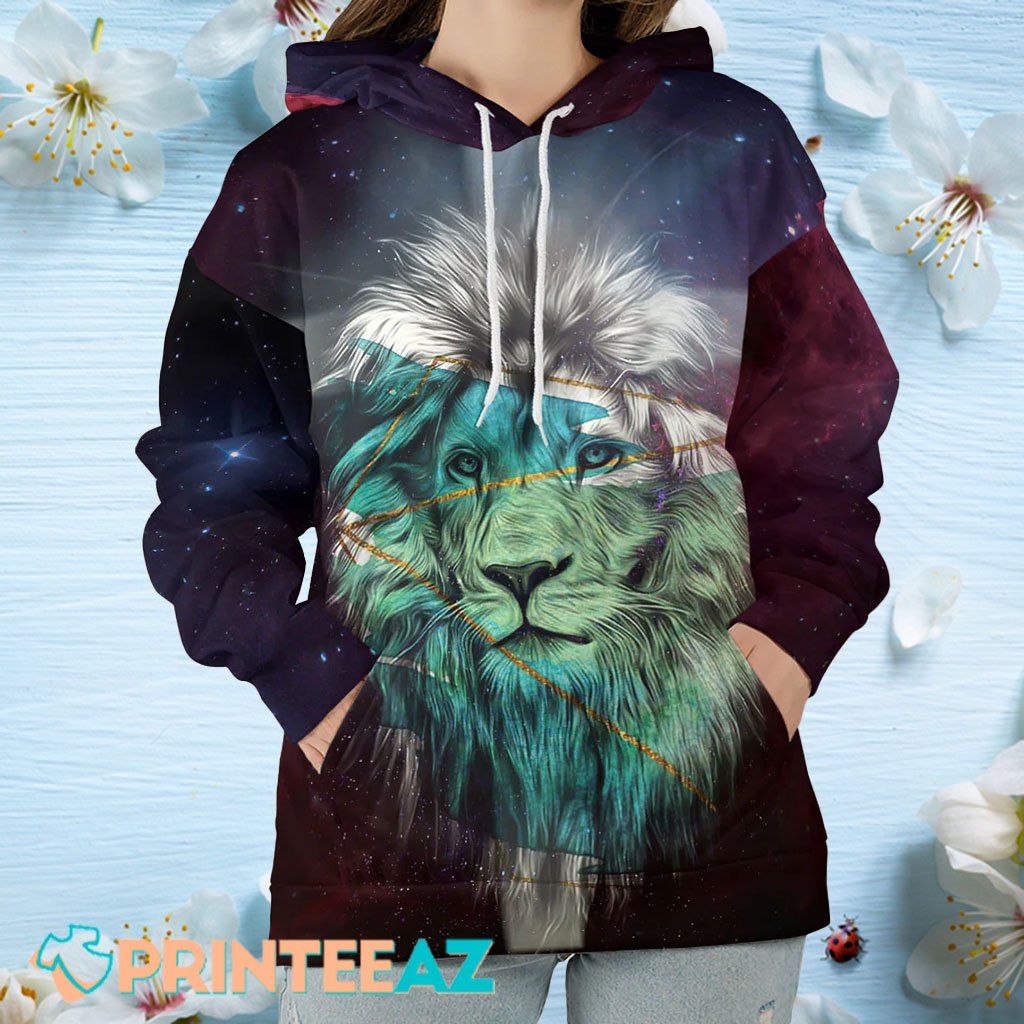 Who Can Be Against Us Romans 831 Bible Verse With Lion 3D Hoodie