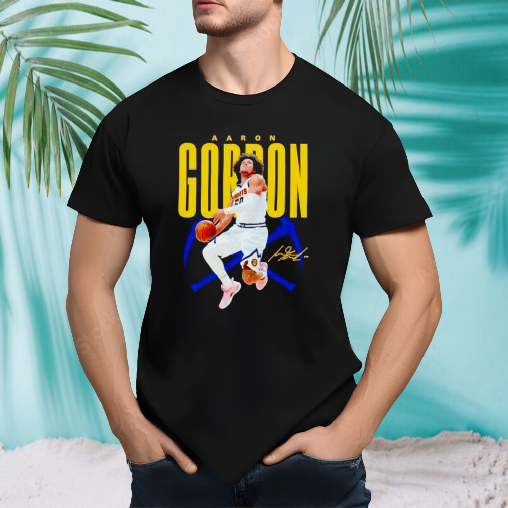 aaron Gordon Denver Nuggets basketball signature shirt