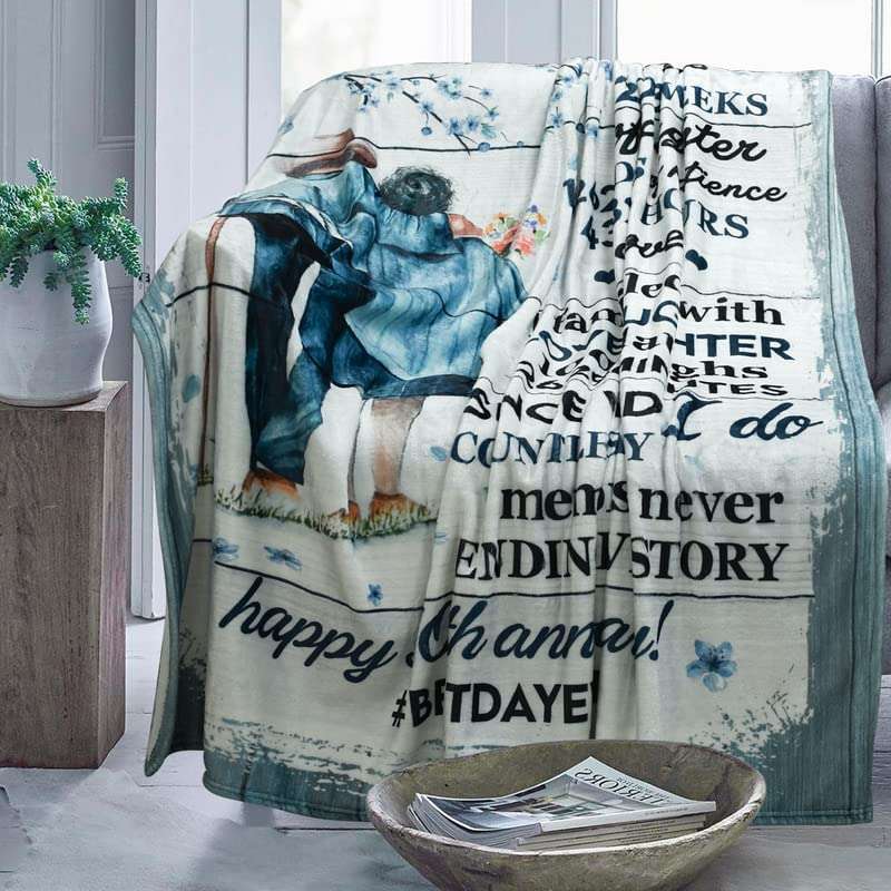 40th Anniversary Wedding Gifts For Couple Love And Laughter Couple Blanket