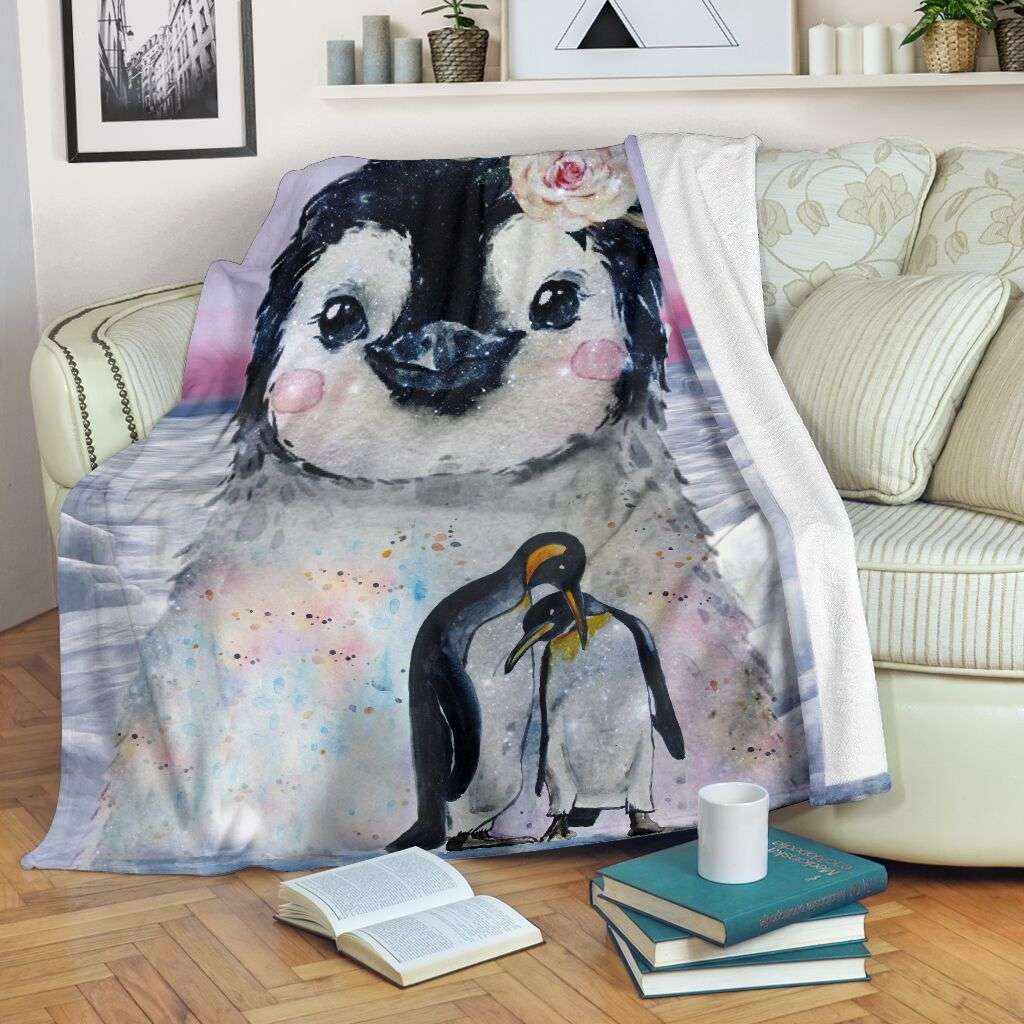 Cute Penguin Couples Blanket Best Gift For Couple