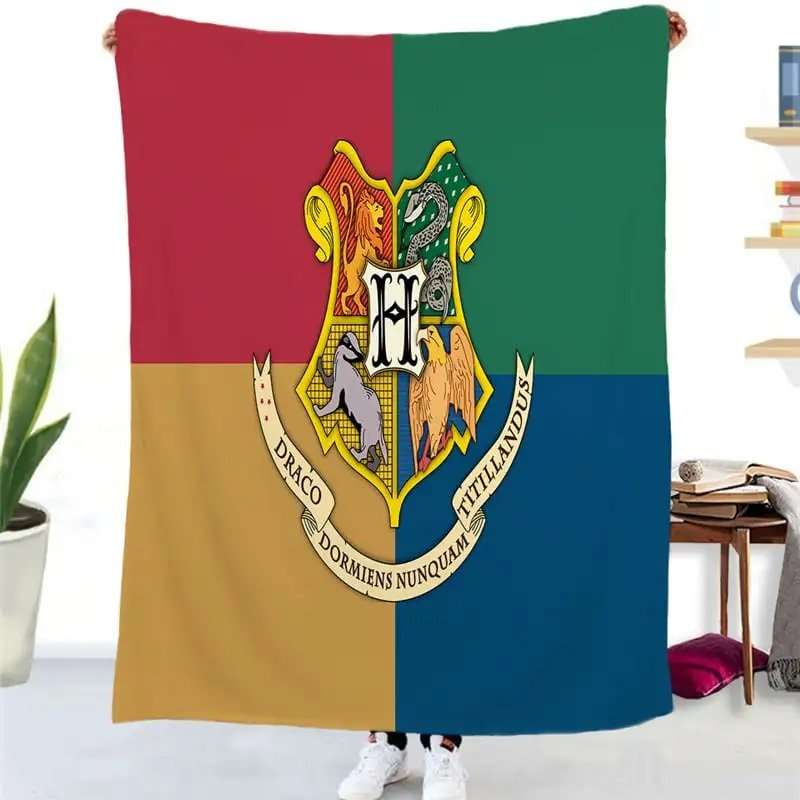 Dormiens Nunquam Titillandus Draco Hogwarts Blanket