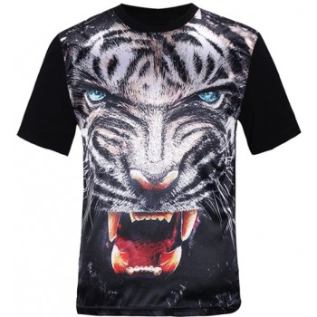 FIERCE WHITE TIGER 3D TSHIRT