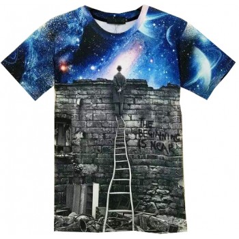 GALAXY OVER THE WALL 3D STREET WEAR TSHIRT