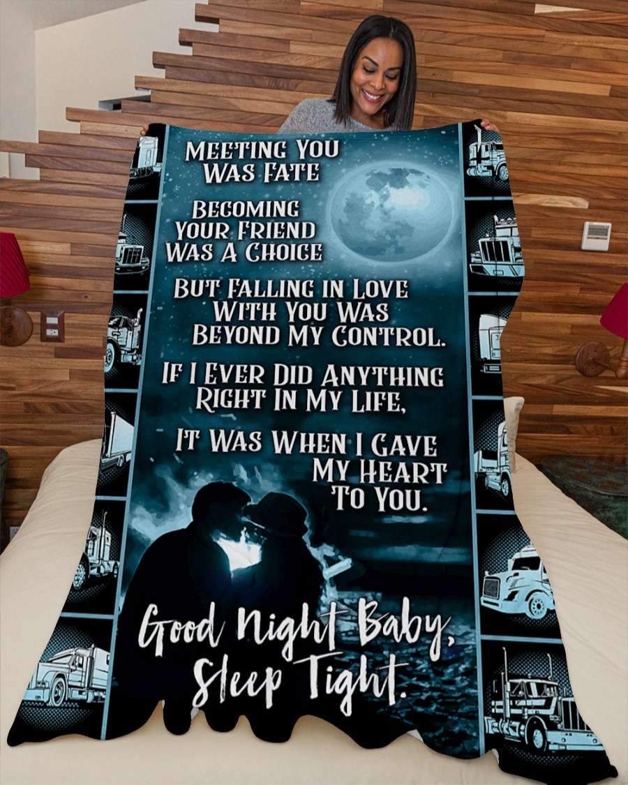 Good Night Baby Sleep Tight Couples Blanket Best Gift For Couple