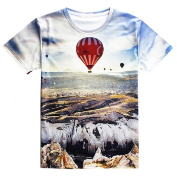 HOT AIR BALLOON JOURNEY 3D STREET WEAR TSHIRT