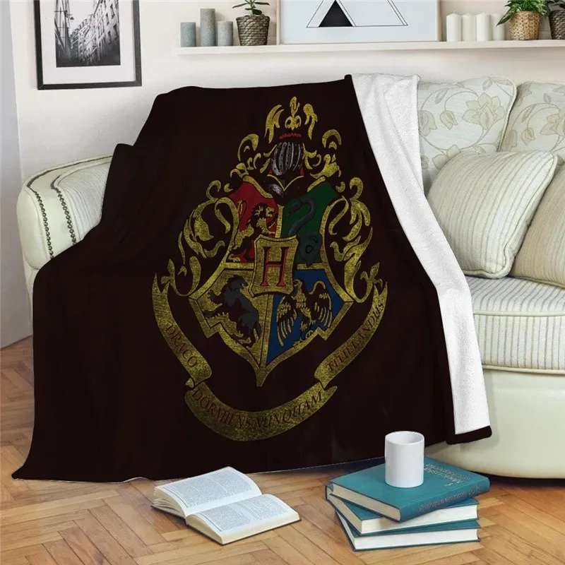 Hogwarts House Crest Harry Potter Blanket