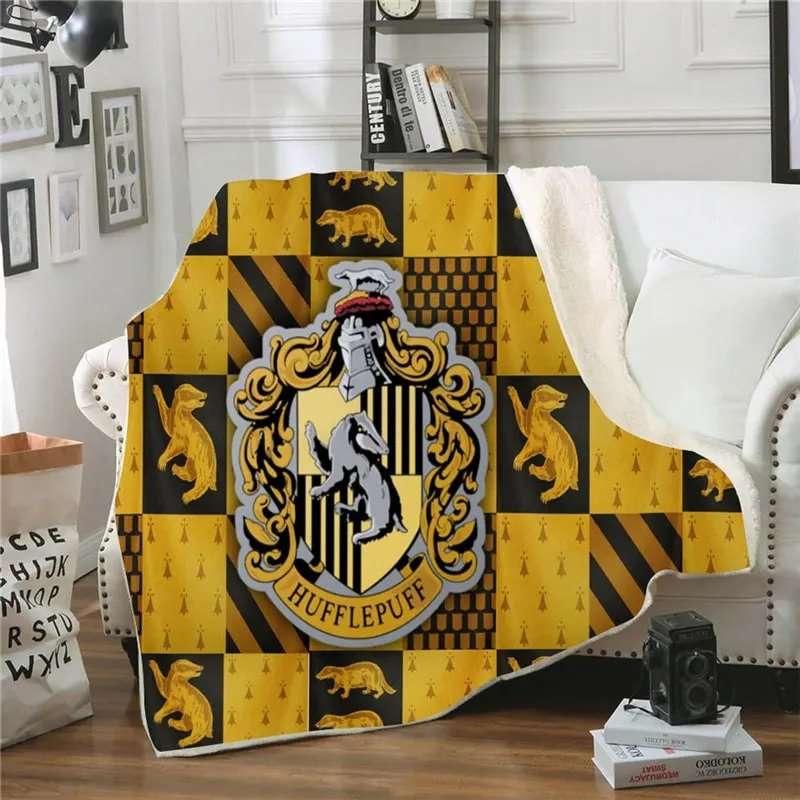 Hufflepuff Mascot Logo Harry Potter Blanket