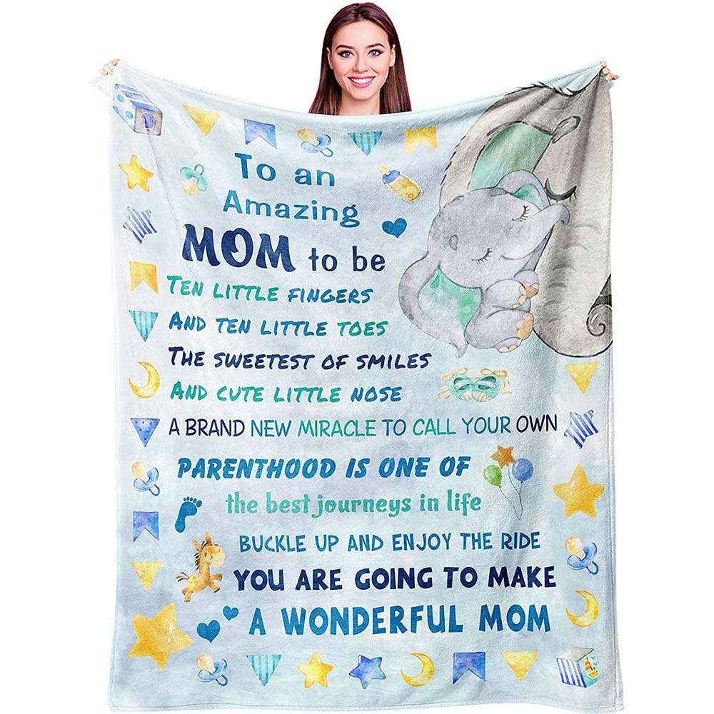 New Mom Elephant Make A Wonderful Mom First Time Moms Blanket