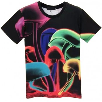 RAINBOW MAGIC MUSHROOMS 3D STREET WEAR TSHIRT