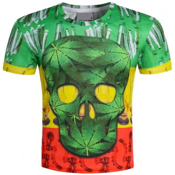 RASTA SKULL 3D TSHIRT
