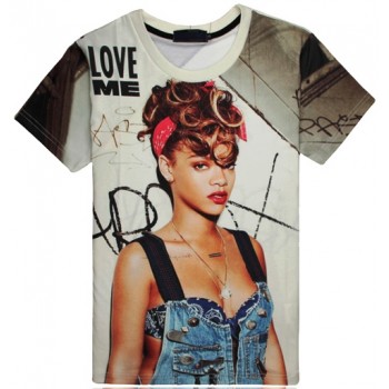 RIHANNA BAD GIRL STARE 3D TSHIRT