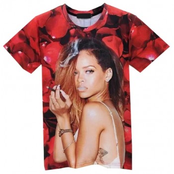 RIHANNA SMOKE UP BLUNT 3D TSHIRT