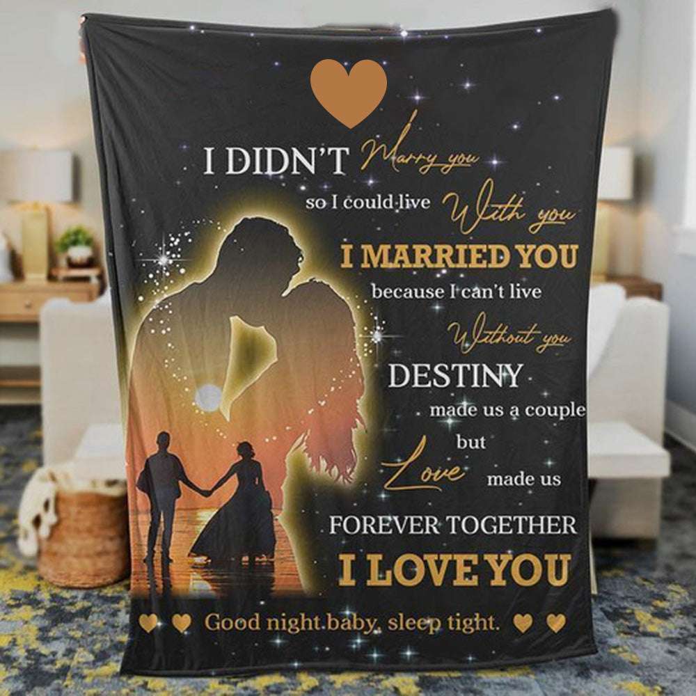 Sweet Sunset Forever Together Couple Blanket Best Couple Gift
