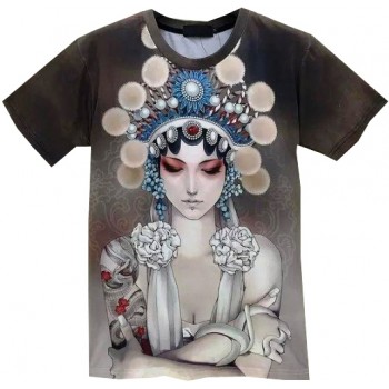 THE CALM GEISHA 3D STREET WEAR TSHIRT