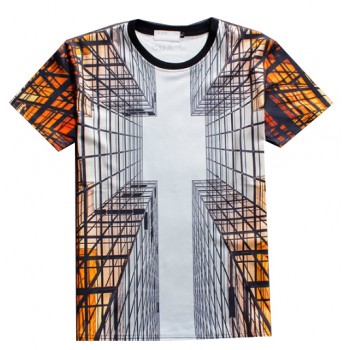 UNIQUE BUILDING VIEW 3D STREET WEAR TSHIRT