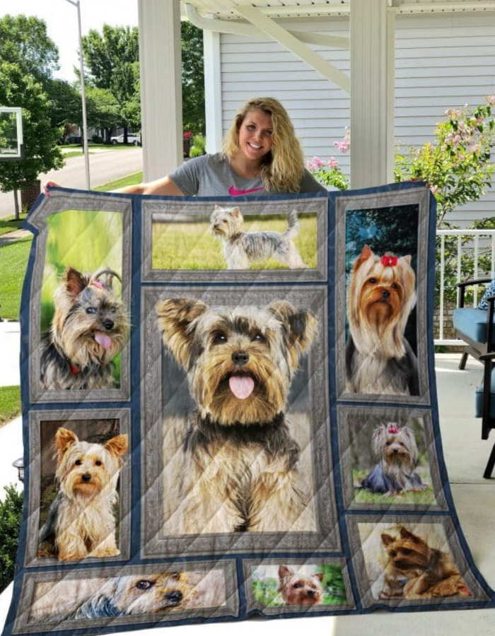 Yorkshire Terrier Don_T Mess Up My Dog 3D Quilt Blanket