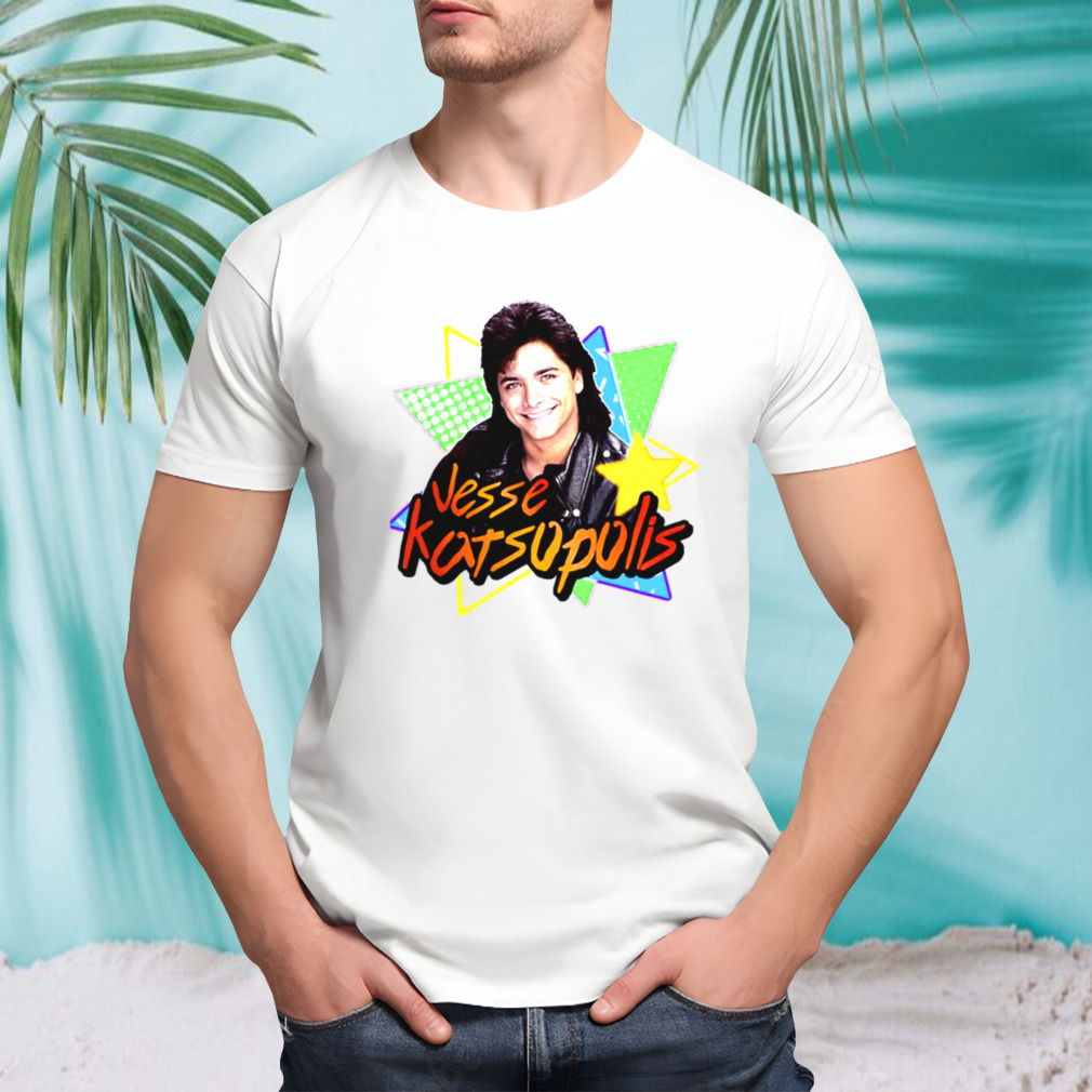 Games Uncle Jesse Katsopolis Full House 90s Tribute Gold shirt