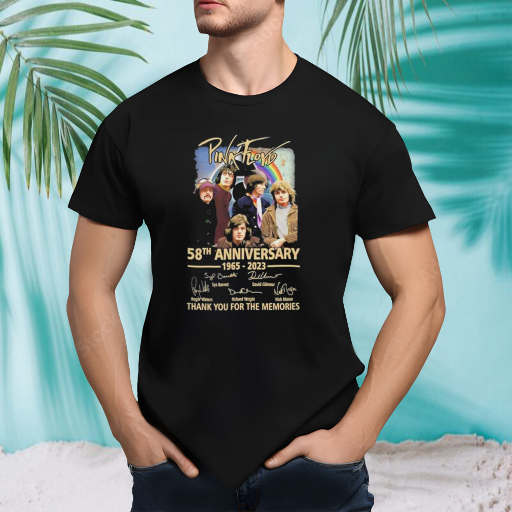 Pink Trord 58th Anniversary 1965 – 2023 Thank You For The Memories Signatures Shirt