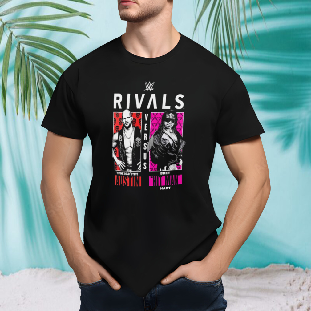 Stone Cold Steve Austin Vs Bret Hit Man Hart Wwe Rivals Shirt