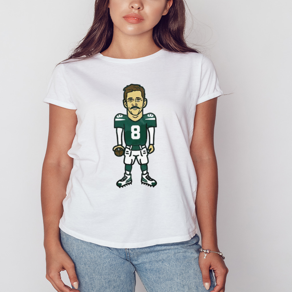 Aaron Rodgers 8 Cartoon New York Jets Shirt