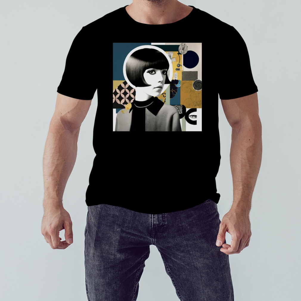 Abstract Collage Mary Quant shirt