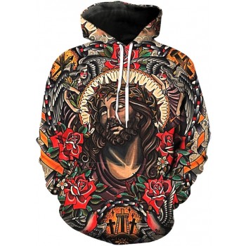 GHETTO JESUS CHRIST 3D STREET WEAR HOODIE