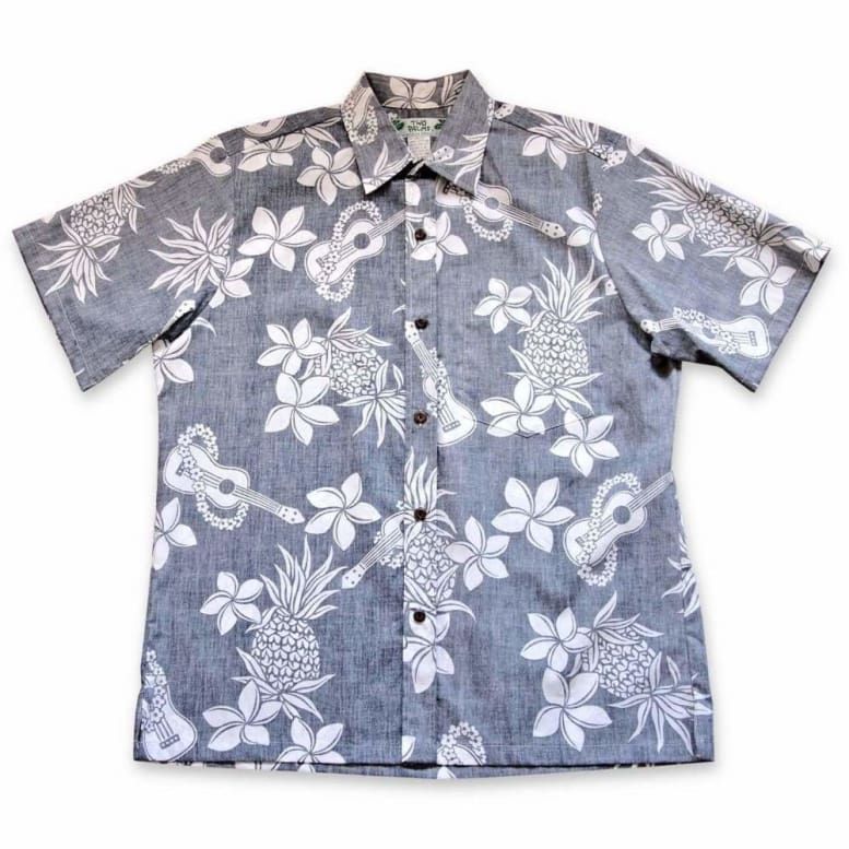 Ukulele Gray Awesome Design Hawaiian Shirt