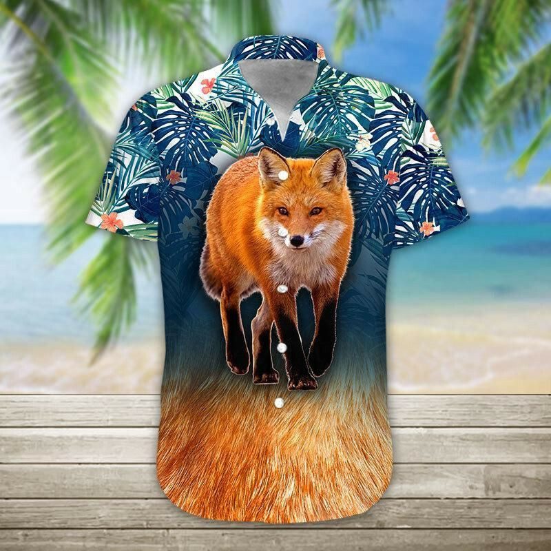 Fox 3d All Over Printed Hawaiian Shirt
