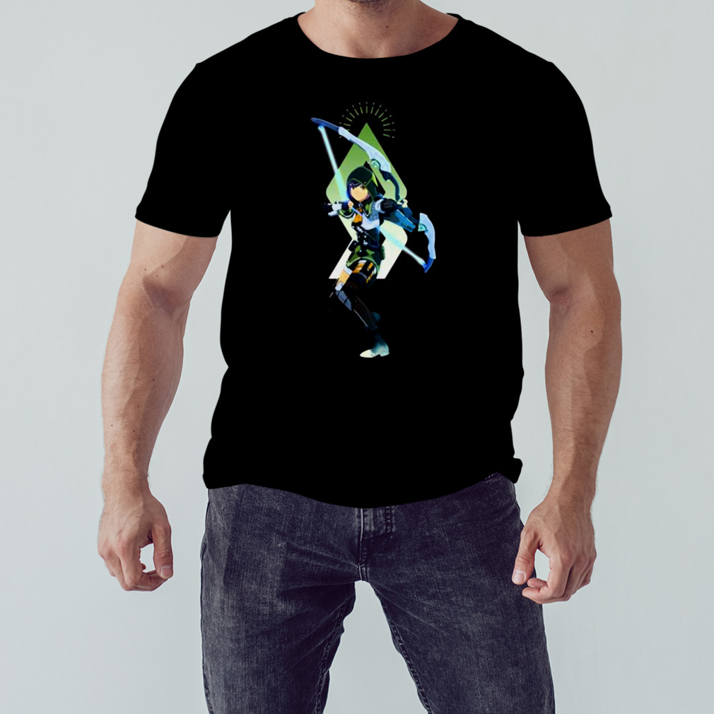 Blast Archer Character Anime Hero Blue Protocol shirt