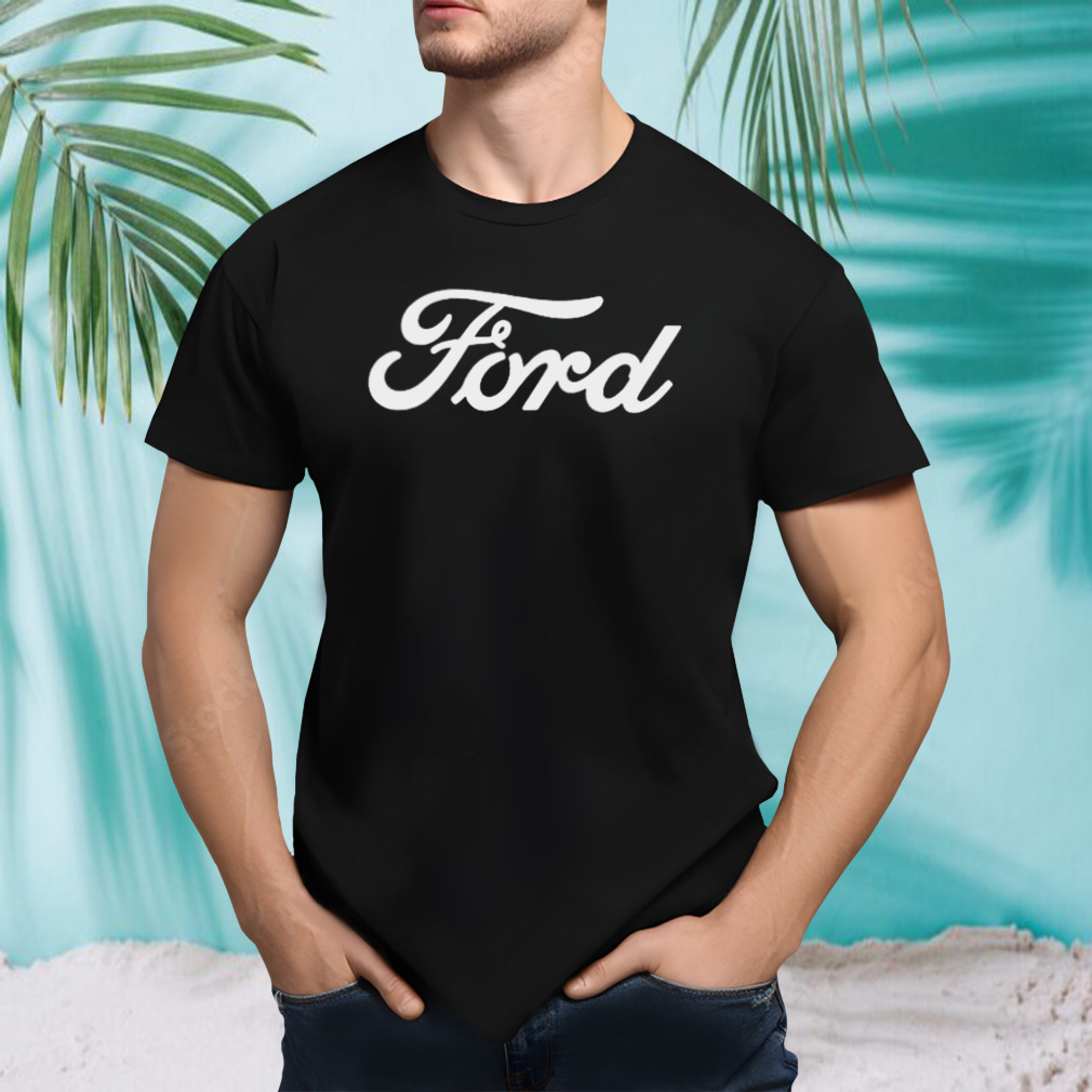 Frankie Muniz Wearing Ford shirt