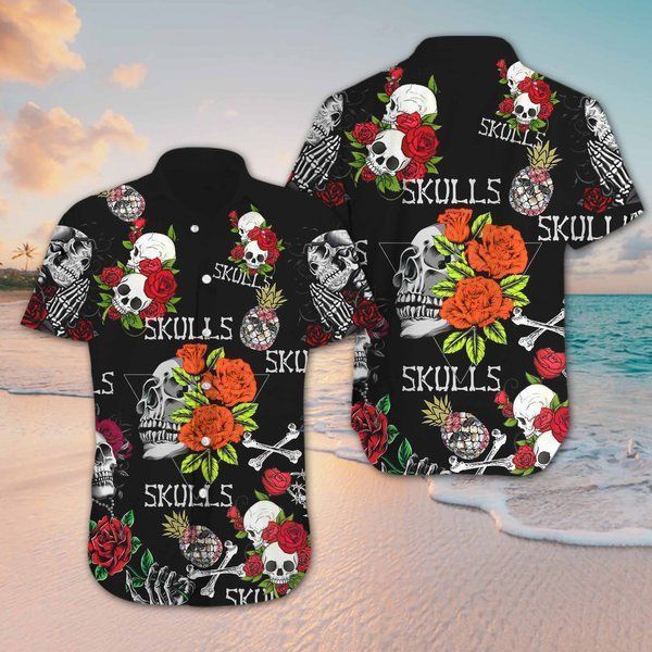 Get Now Skull Hawaiian Shirt-1