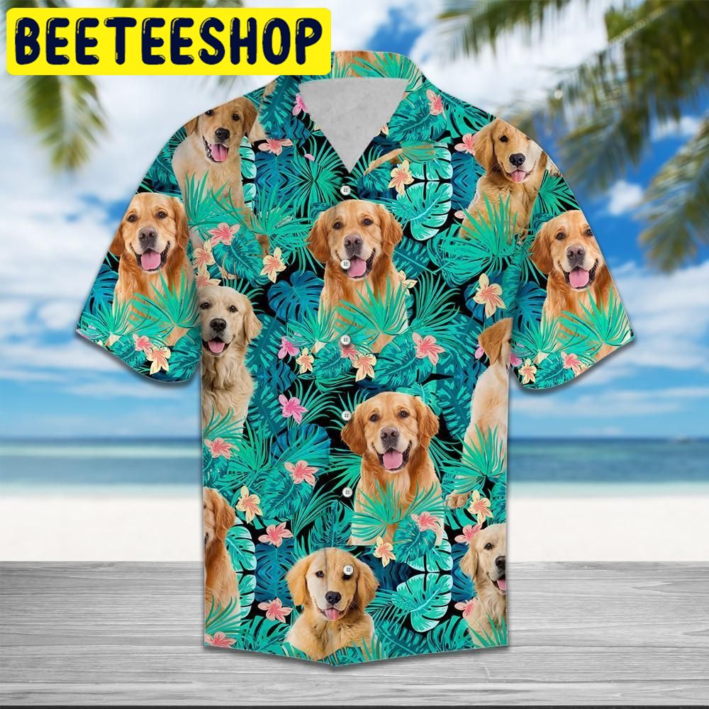 Golden Retriever Tropical Hawaiian Shirt-1