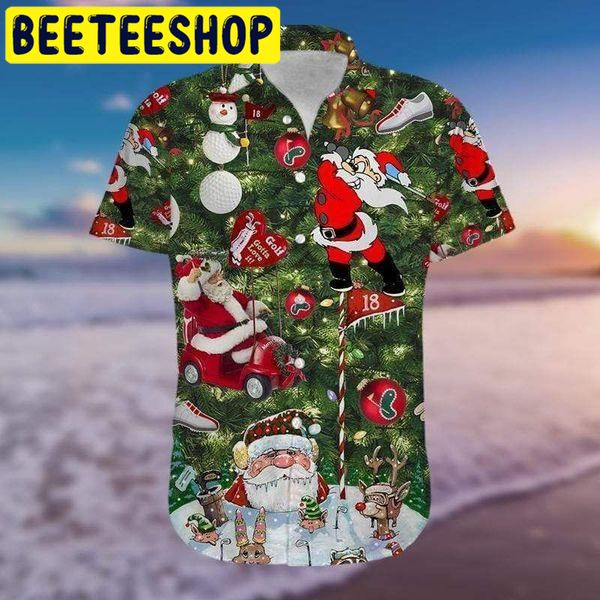 Golf Christmas Hawaiian Shirt-1