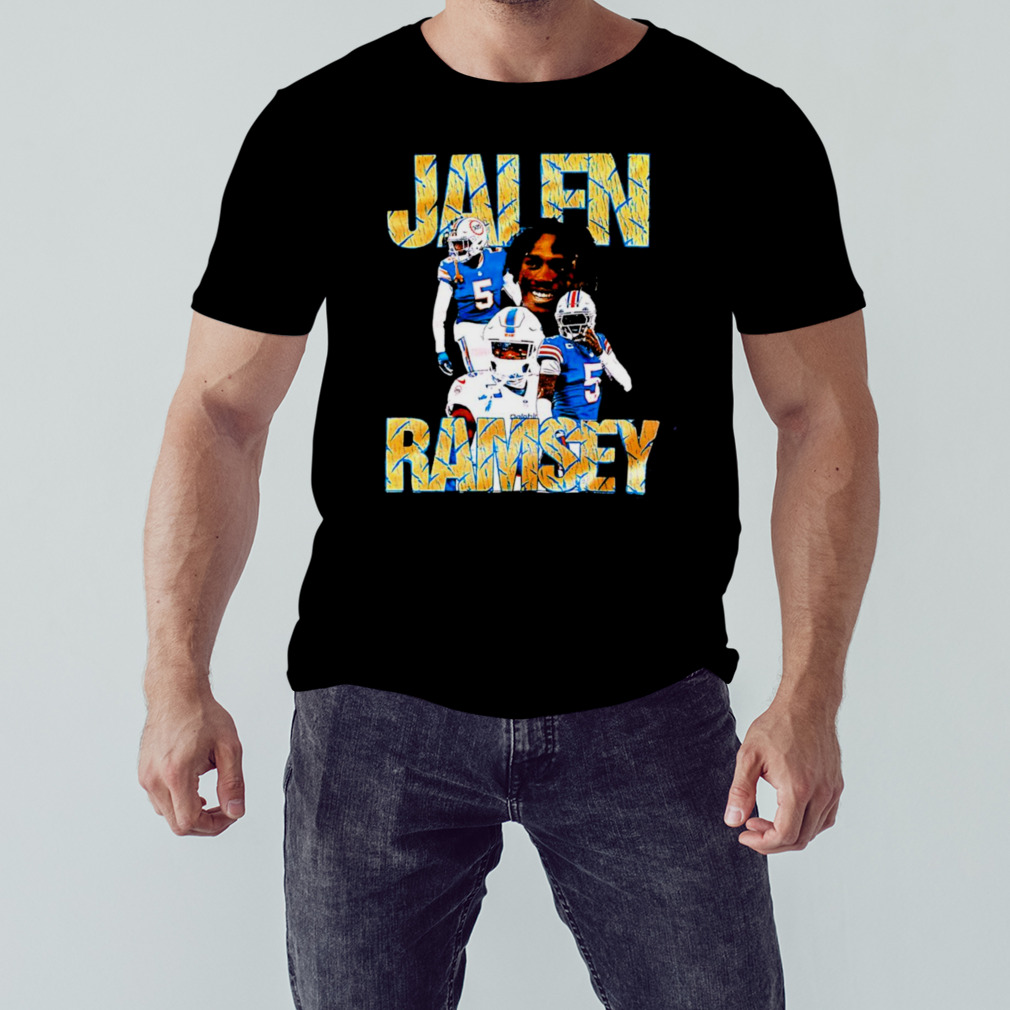 Printify Jalen Ramsey Miami Dolphins Graphic Tee White / 2XL