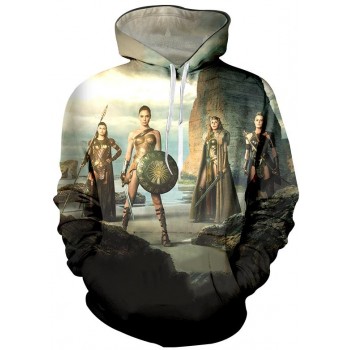WONDER WOMAN 3D STREET WEAR HOODIE