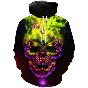 ACID SKULL 3D STREET WEAR HOODIE