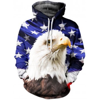 AMERICAN BALD EAGLE 3D STREET WEAR HOODIE