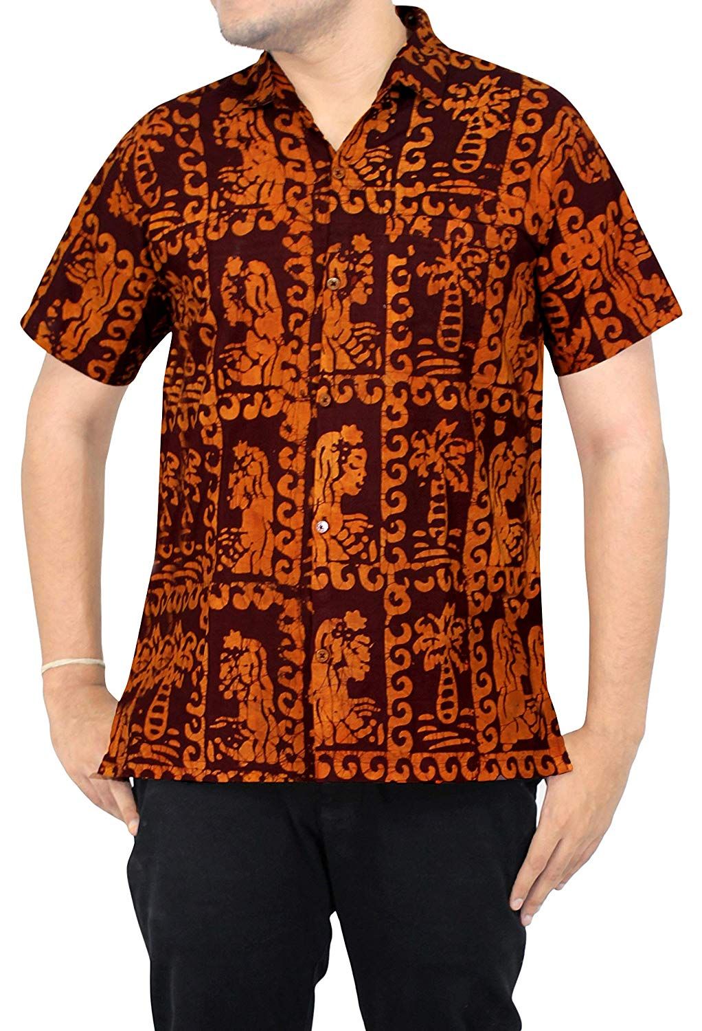 Abstract Orange Unique Design Hawaiian Shirt