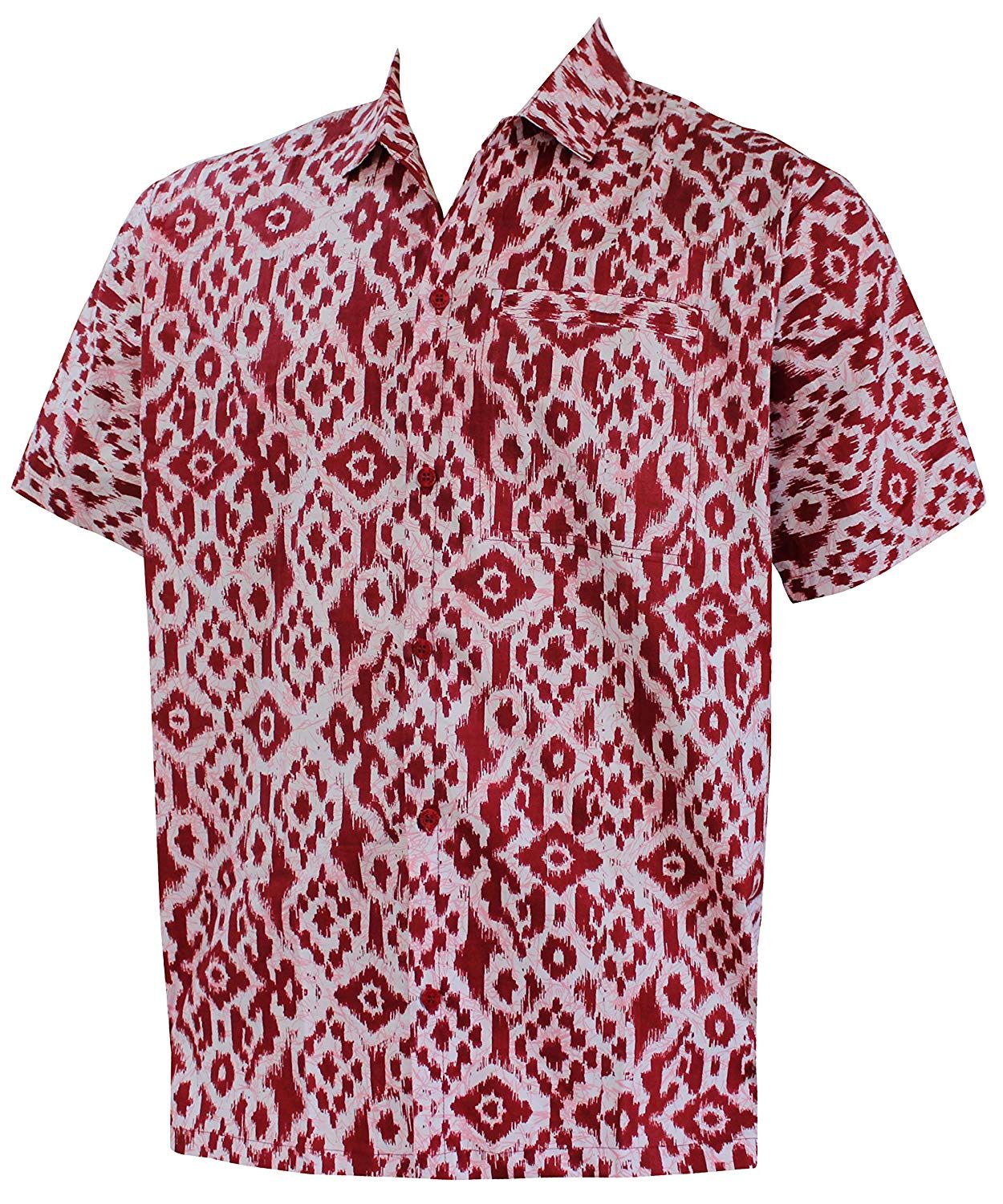 Abstract Red Unique Design Hawaiian Shirt