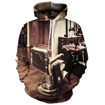 BARBER SHOP 3D HOODIE