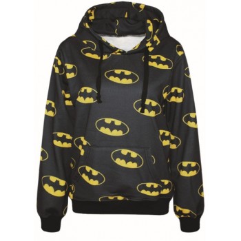 BATMAN LOGO PRINT 3D HOODIE