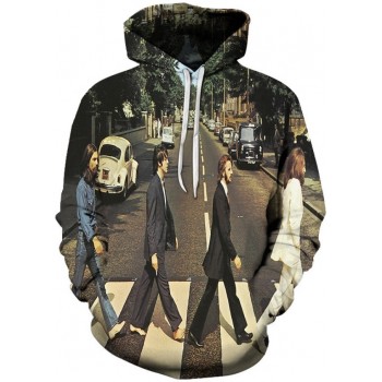 BEATLES ABBEY ROAD 3D HOODIE