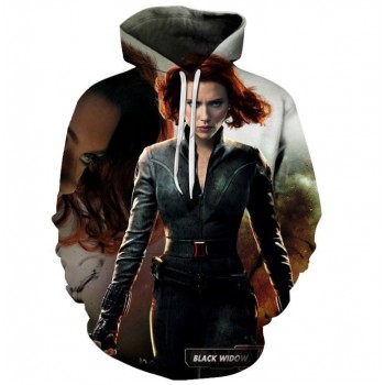 BLACK WIDOW MARVEL 3D HOODIE