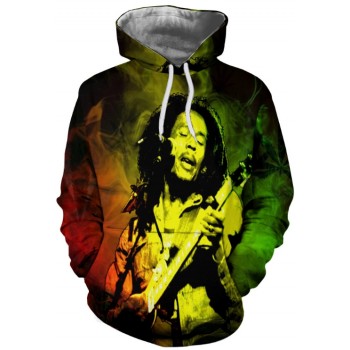 BOB MARLEY 3D STREET WEAR HOODIE