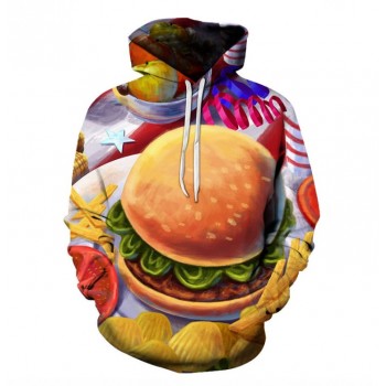 BURGER CONFETTI 3D HOODIE