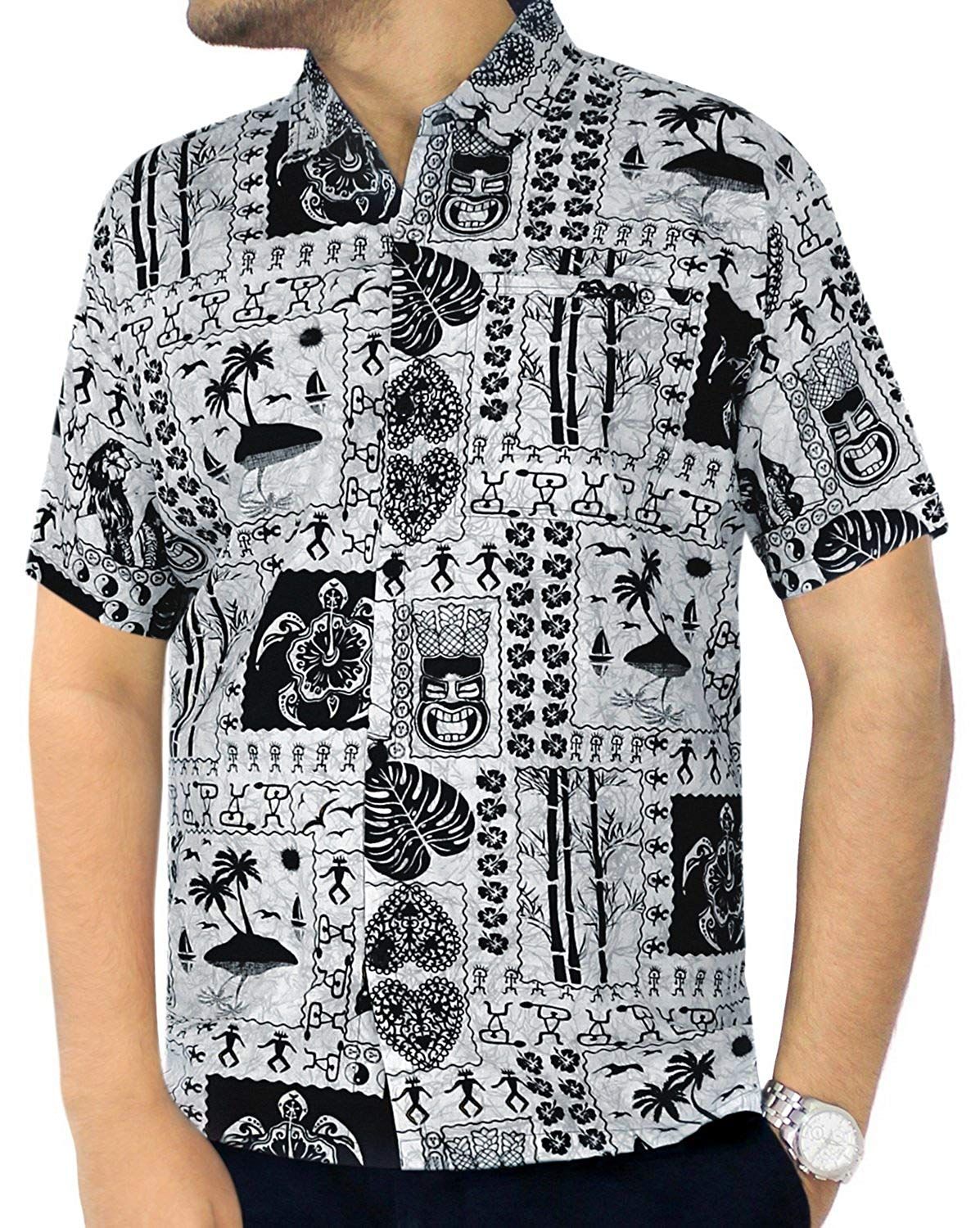 Beach Black Nice Design Hawaiian Shirt