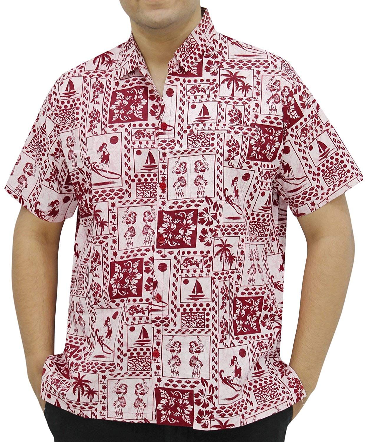 Beach Red Amazing Design Hawaiian Shirts