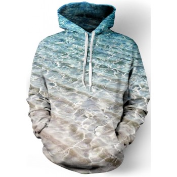 CALM BEACH WAVES 3D STREET WEAR HOODIE