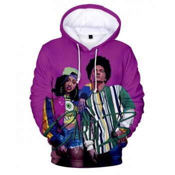 CARDI B BELCALIS BRUNO MARS PLEASE ME 3D HOODIE